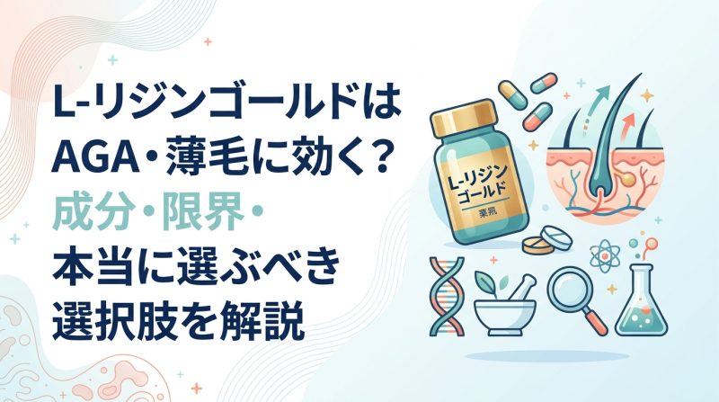 L-リジンゴールド - L-リジンゴールドとは何か|AGA・薄毛への効果を医療目線で検証