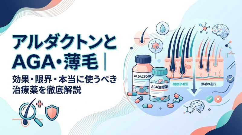 アルダクトン - アルダクトンとAGA・薄毛の関係|効果・仕組み・注意点を解説