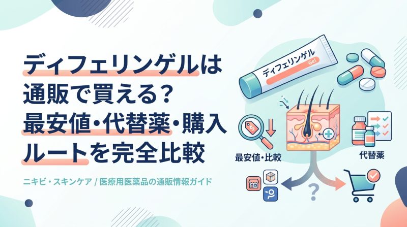 ディフェリンゲル 通販 - ディフェリンゲルを通販で入手できる?仕組み・効果・代替薬を整理