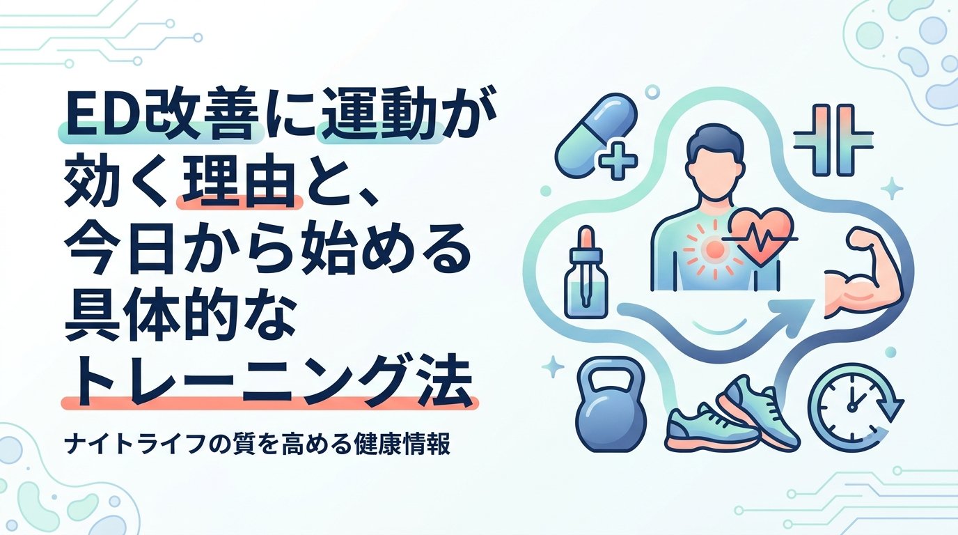 ed 改善 運動 - 運動でED改善は本当に効くのか？科学的根拠と最強トレーニング完全ガイド