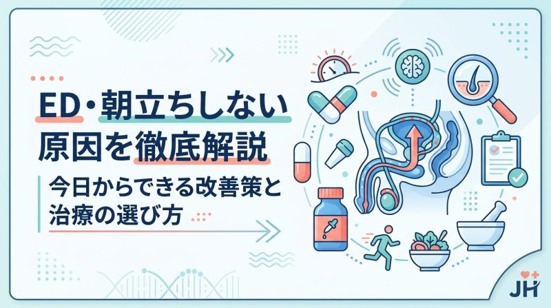 ed 朝立ち しない - ED・朝立ちしない男性が知るべき原因と今日から変わる改善法