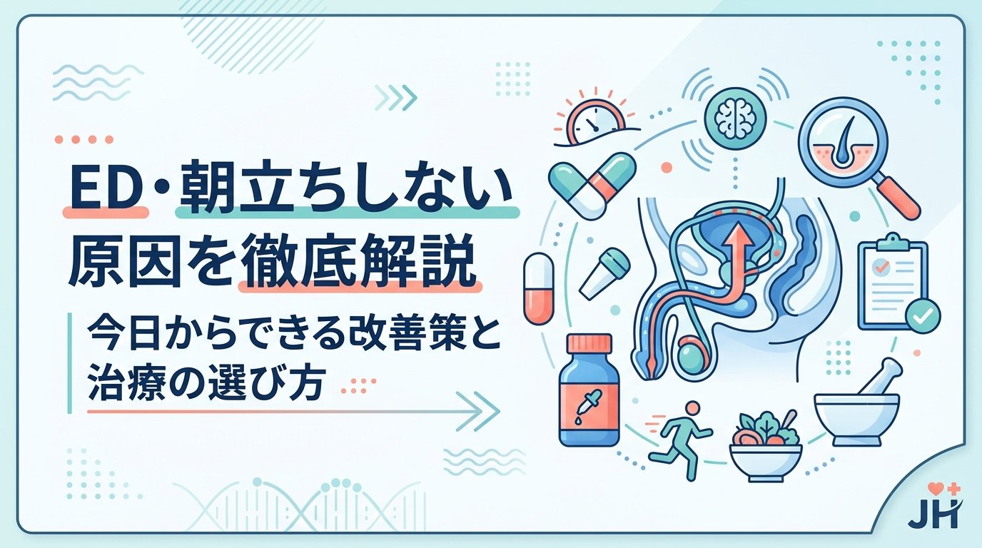 ed 朝立ち しない - ED・朝立ちしない男性が知るべき原因と今日から変わる改善法