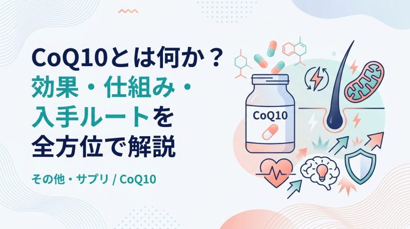 CoQ10 - CoQ10とは何か？体の中での役割と正しい知識