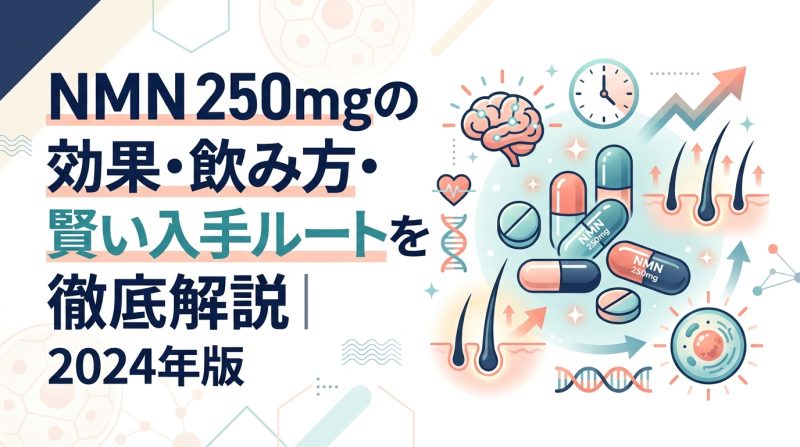NMN 250mg - NMN 250mgの効果と仕組み｜選び方・入手方法を平易に解説