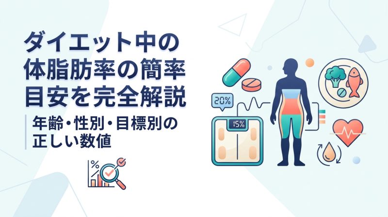 ダイエット 体 脂肪 率 目安 - ダイエット中の体脂肪率目安を完全攻略|性別・年代・目標別の正しい数値と落とし方