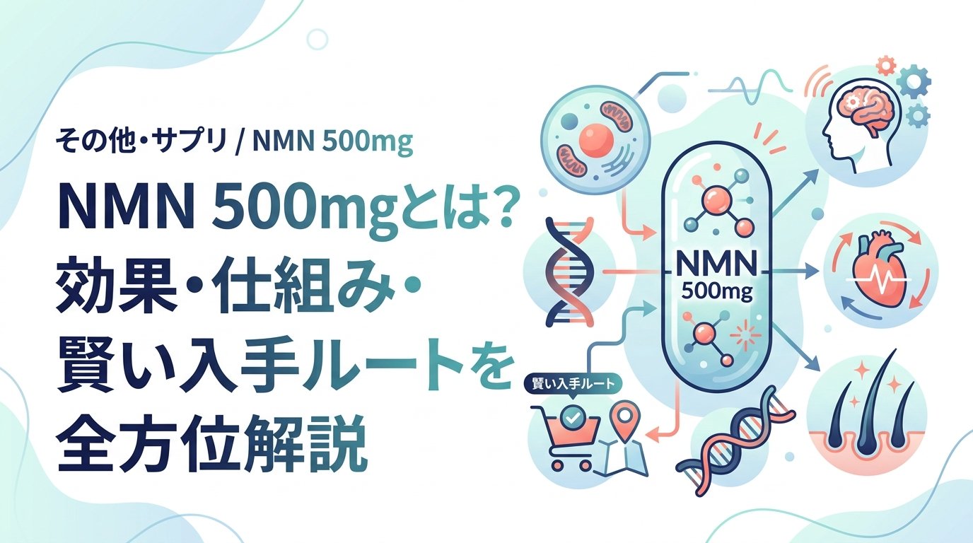 NMN 500mg - NMN 500mgの効果と仕組み｜選び方と入手方法を解説