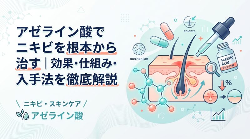 アゼライン酸 - アゼライン酸の効果と使い方|ニキビ・肌荒れへの働きを解説