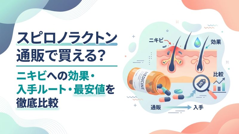 スピロノラクトン 通販 - スピロノラクトン通販で買える?ニキビへの効果と入手方法を解説