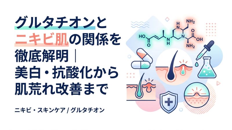 グルタチオン - グルタチオンの美肌効果と仕組み|ニキビ・スキンケアへの使い方