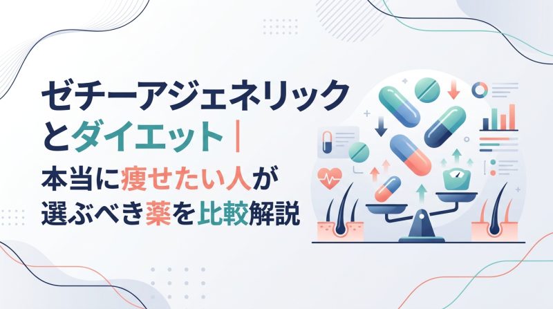 ゼチーアジェネリック - ゼチーアジェネリックとダイエット薬|仕組み・選び方・費用を比較