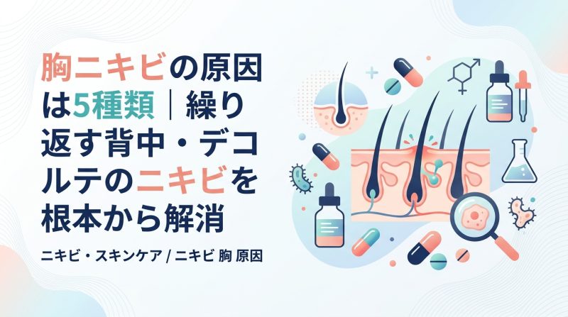 ニキビ 胸 原因 - 胸ニキビの原因を徹底解説|繰り返す理由と自宅ケア・治療まで