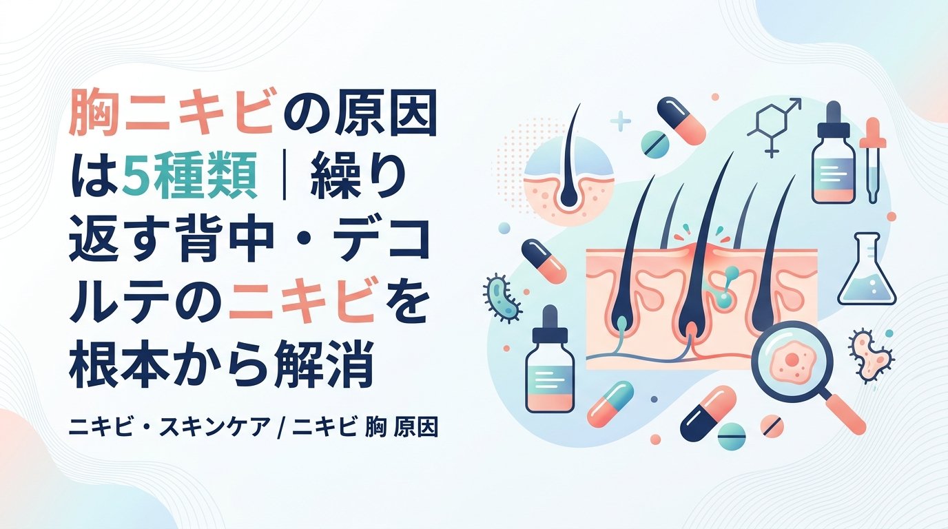 ニキビ 胸 原因 - 胸ニキビの原因を徹底解説｜繰り返す理由と自宅ケア・治療まで