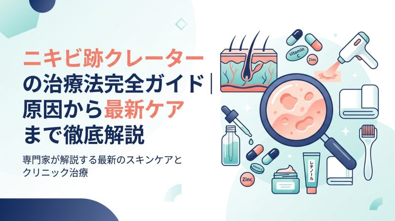 ニキビ 跡 クレーター 治療 - ニキビ跡クレーターを治したい人へ|原因別の治療法と正しいケアを解説