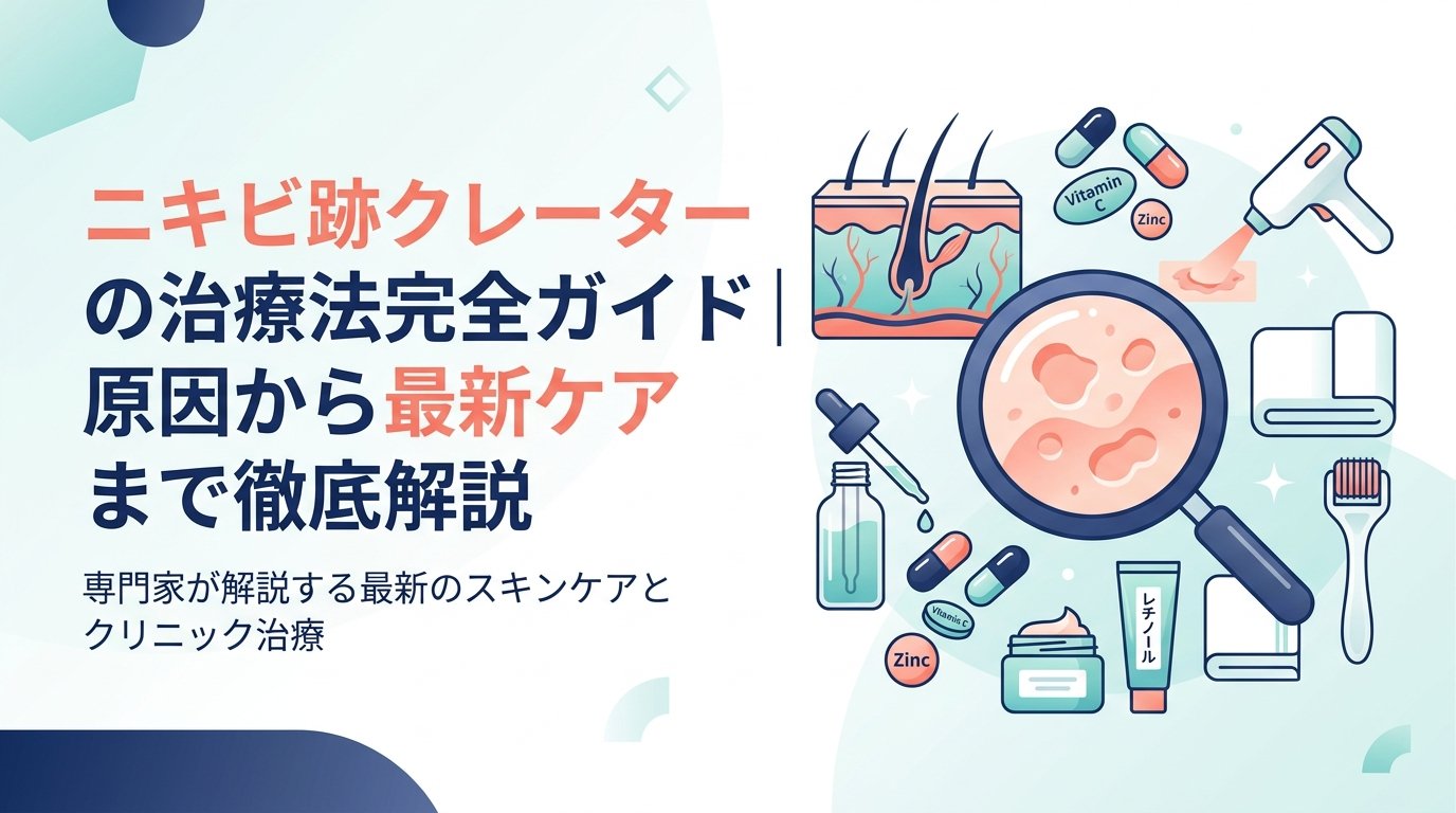 ニキビ 跡 クレーター 治療 - ニキビ跡クレーターを治したい人へ｜原因別の治療法と正しいケアを解説