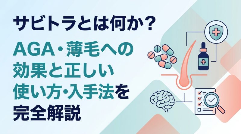 サビトラ - サビトラとは何か|AGA治療での役割と使い方を解説
