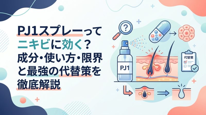 PJ1 スプレー - PJ1スプレーとは何か|成分・効果・ニキビへの使い方を解説