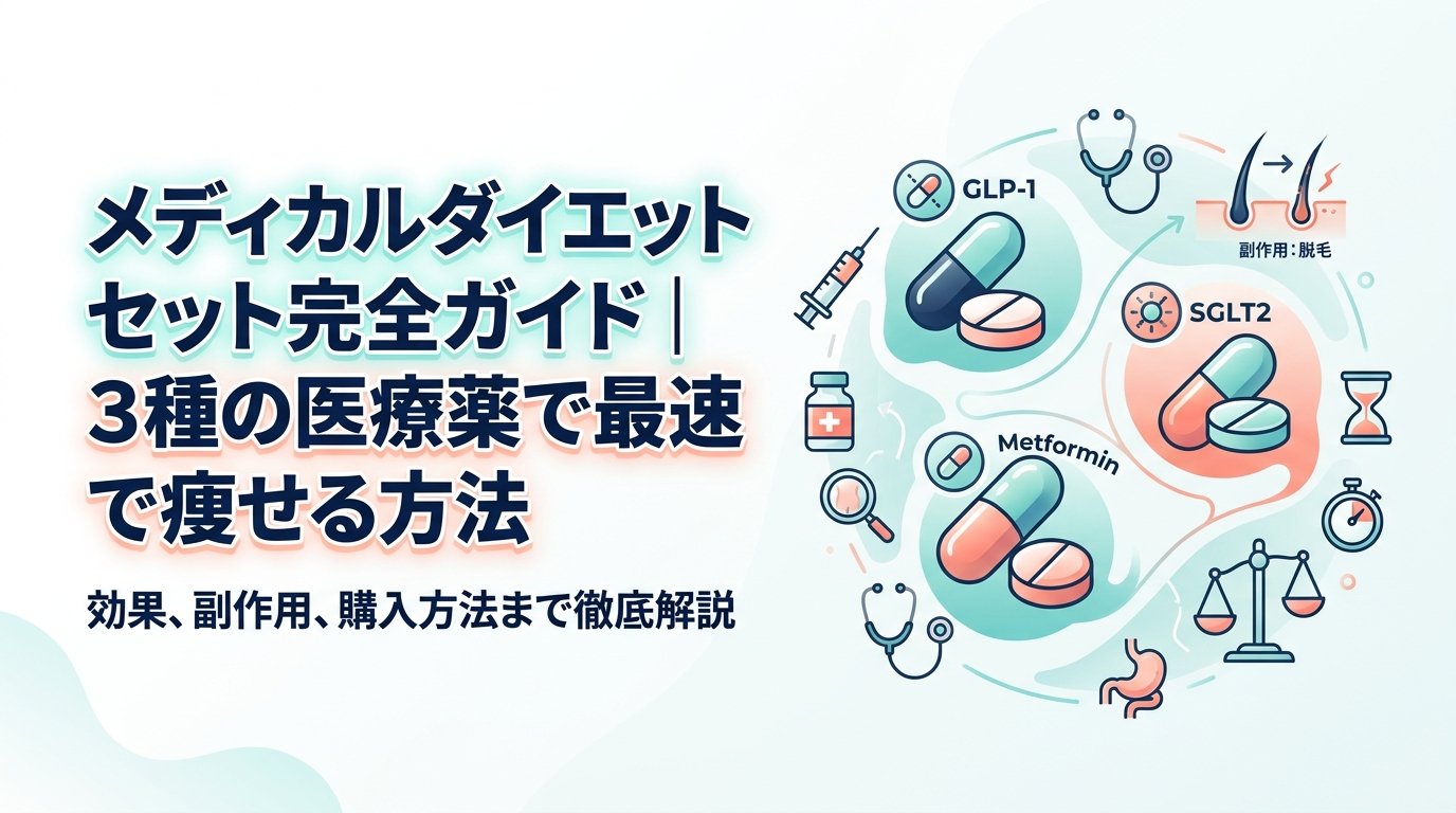 メディカルダイエットセット - メディカルダイエットセットとは何か｜3種の医療薬を仕組みから比較