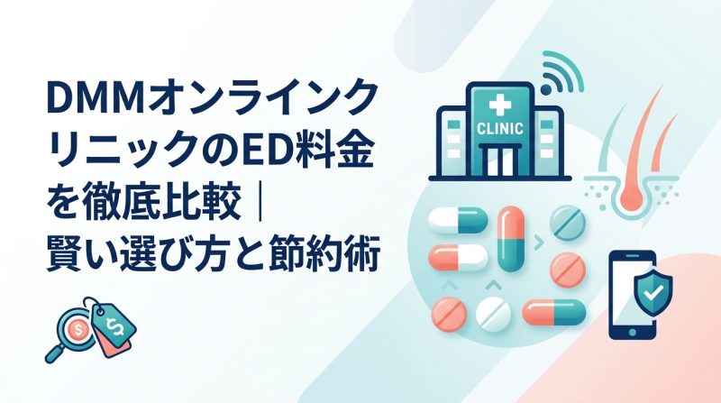 dmm オンライン クリニック ed 料金 - DMMオンラインクリニックのED料金は高い?賢い選び方と最安値ルートを完全解説