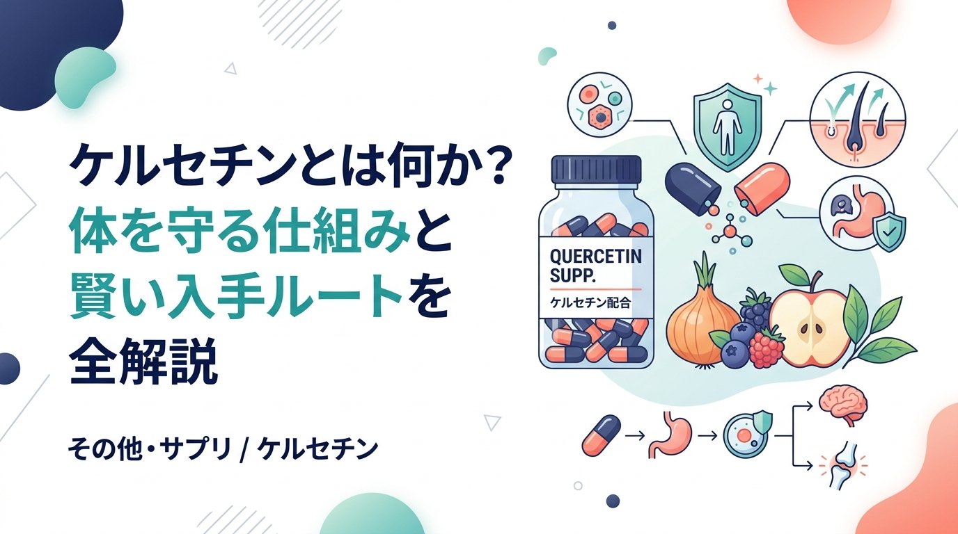 ケルセチン - ケルセチンとは何か？効果・仕組み・選び方をわかりやすく解説