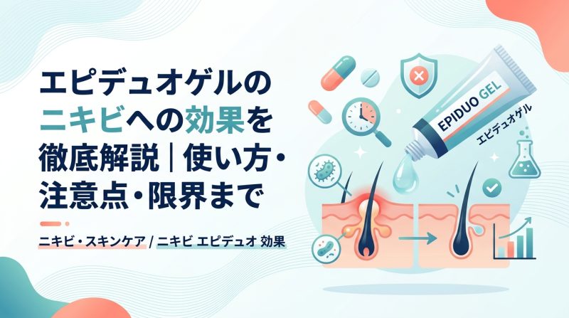 ニキビ エピデュオ 効果 - ニキビにエピデュオは本当に効く？成分・効果・限界と次の一手を徹底解説