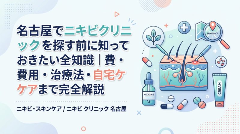 ニキビ クリニック 名古屋 - 名古屋でニキビクリニックを選ぶ前に読む｜治療法・費用・自宅ケアの完全比較