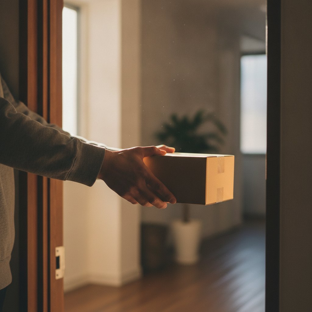 自宅に届けたくない人は、郵便局で受け取れる